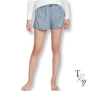 GAP NWT GapBody Flannel Pajama Shorts Celestial Star Print in Blue Gray Size XS